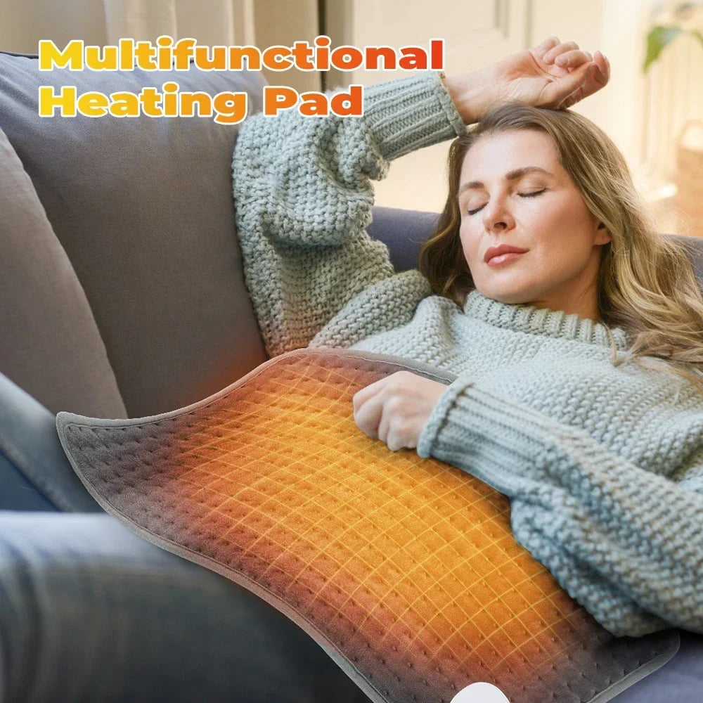 Electric Heated Blanket Mat with Timer for Bed and Sofa