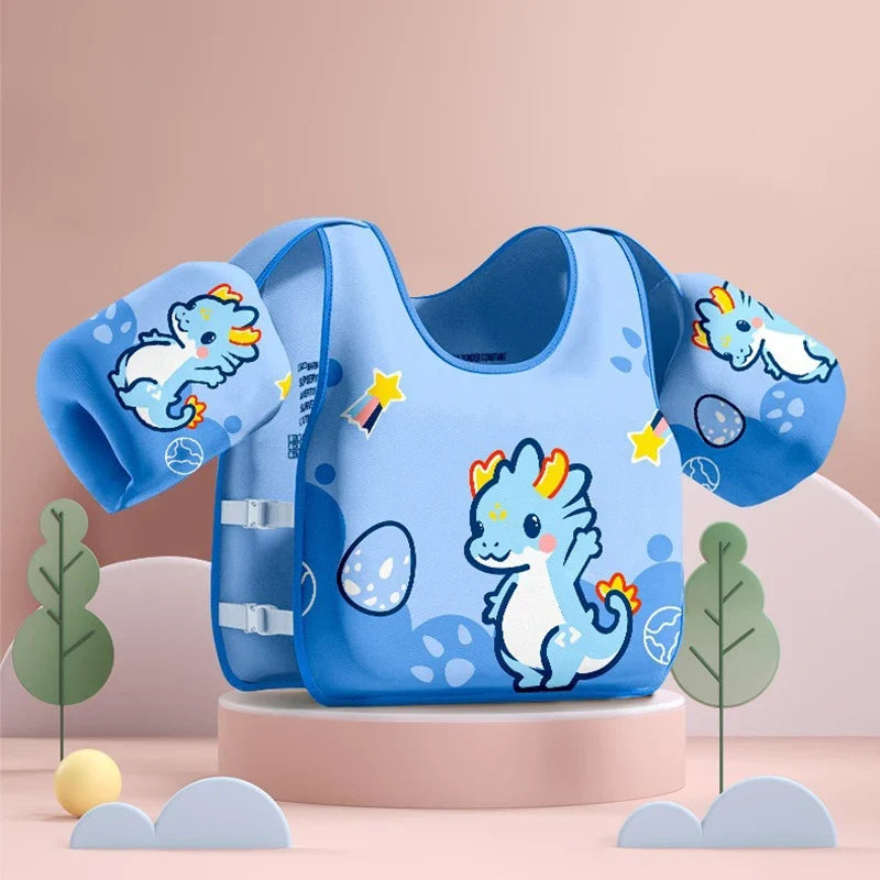 Non Inflatable Beginner Swim Vest and Arm Float Set
