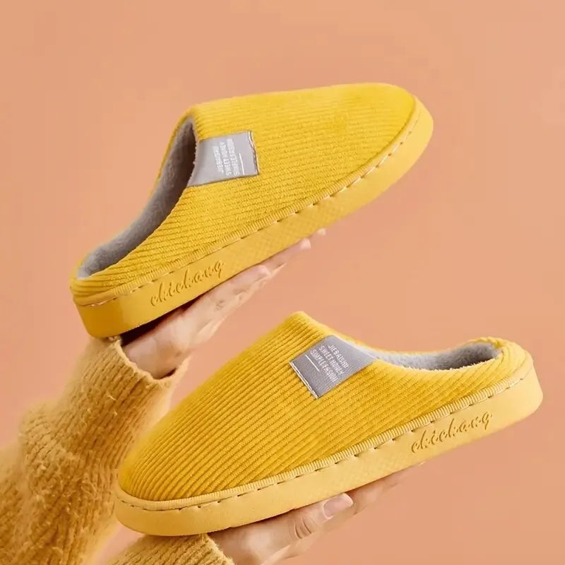 Plush Indoor Slippers – Thick Soft Bottom Anti-Slip Winter House Shoes