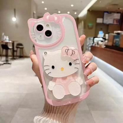 Hello Kitty iPhone Case with Flip Cosmetic Mirror