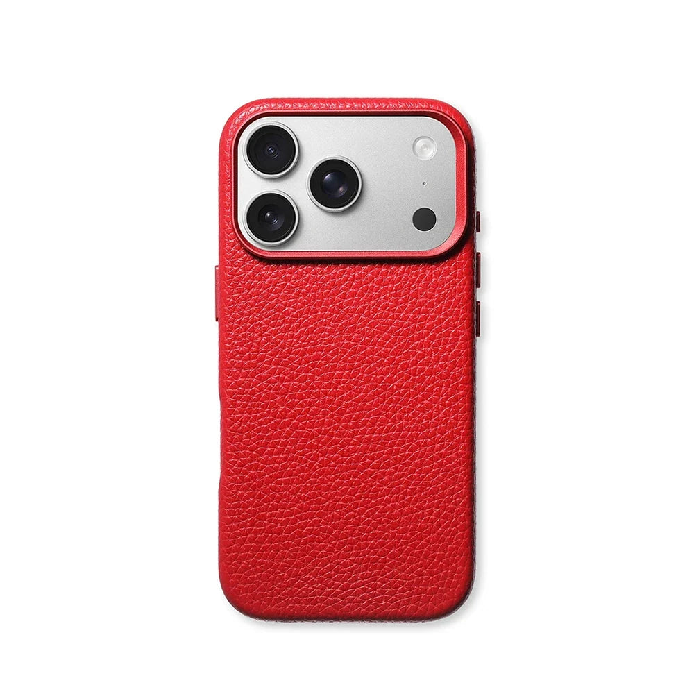 Magnetic Lychee Texture PU Leather iPhone Case