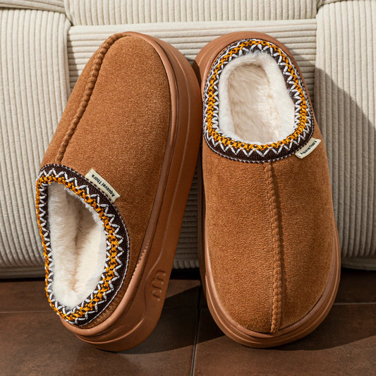 Fuzzy Fur Winter Slippers – Warm Plush Indoor & Outdoor Boots