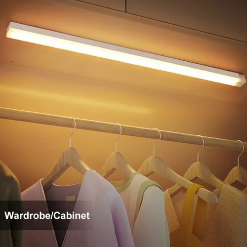 Motion Sensor LED Night Light Type-C Rechargeable Wireless Cabinet & Staircase Lamp