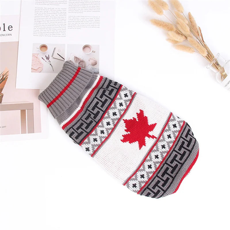 Cute Warm Cat Sweater Pullover for Winter Pet Clothing