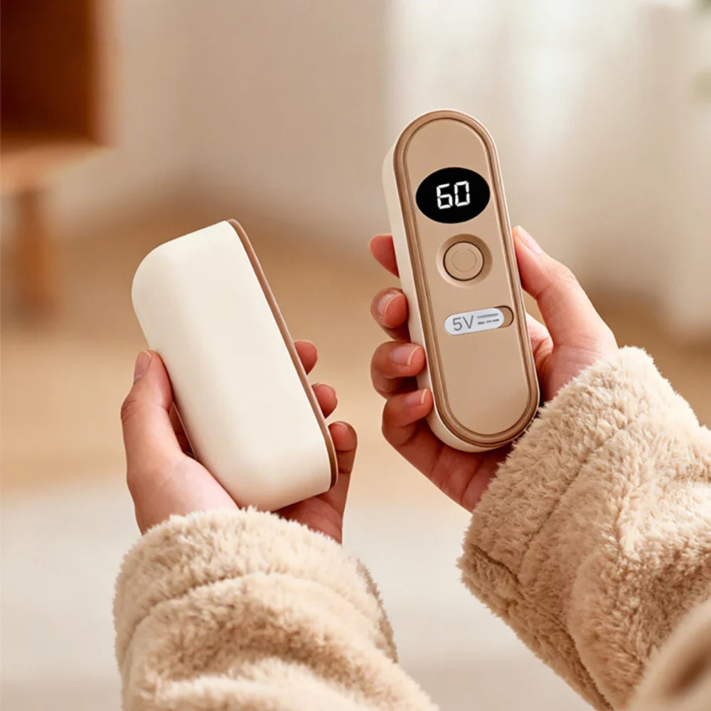 Electric Hand Warmer with Digital Display – Fast Heating, Long-Lasting