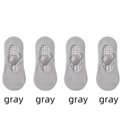 Non-Slip Yoga Socks for Women – Backless Grip Socks for Pilates & Ballet