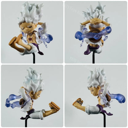 5 Piece One Piece Luffy Gear 5 Nika PVC Figure Set