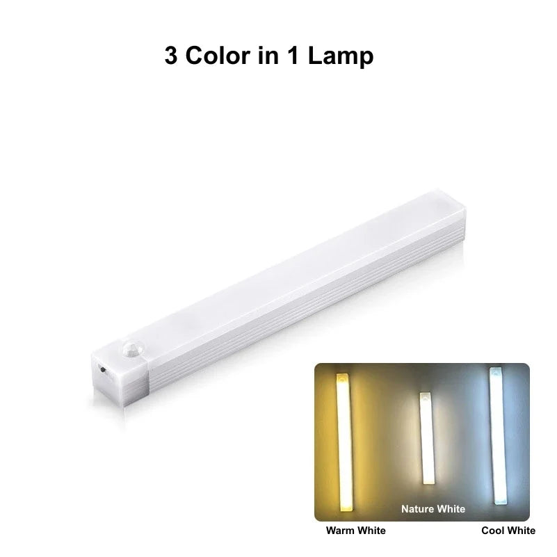 Motion Sensor LED Bar Light – USB-C Rechargeable Night Light