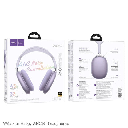 W65 Plus ANC Wireless Over Ear Headphones