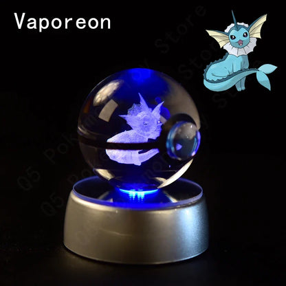 Pokémon 3D Crystal Ball Night Light with Mewtwo & Pikachu