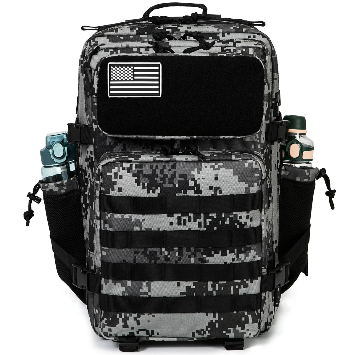 45L MOLLE Tactical Hiking Backpack with Bottle Holder