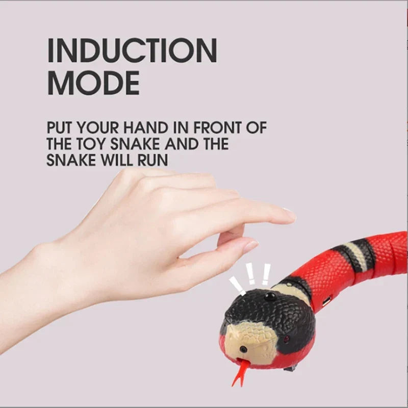 Interactive Snake Cat Toy – Smart Sensing Automatic USB Rechargeable