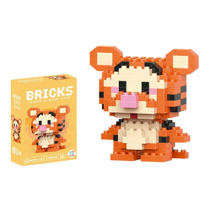 Cartoon Character Mini Building Blocks Set – DIY Brick Figures