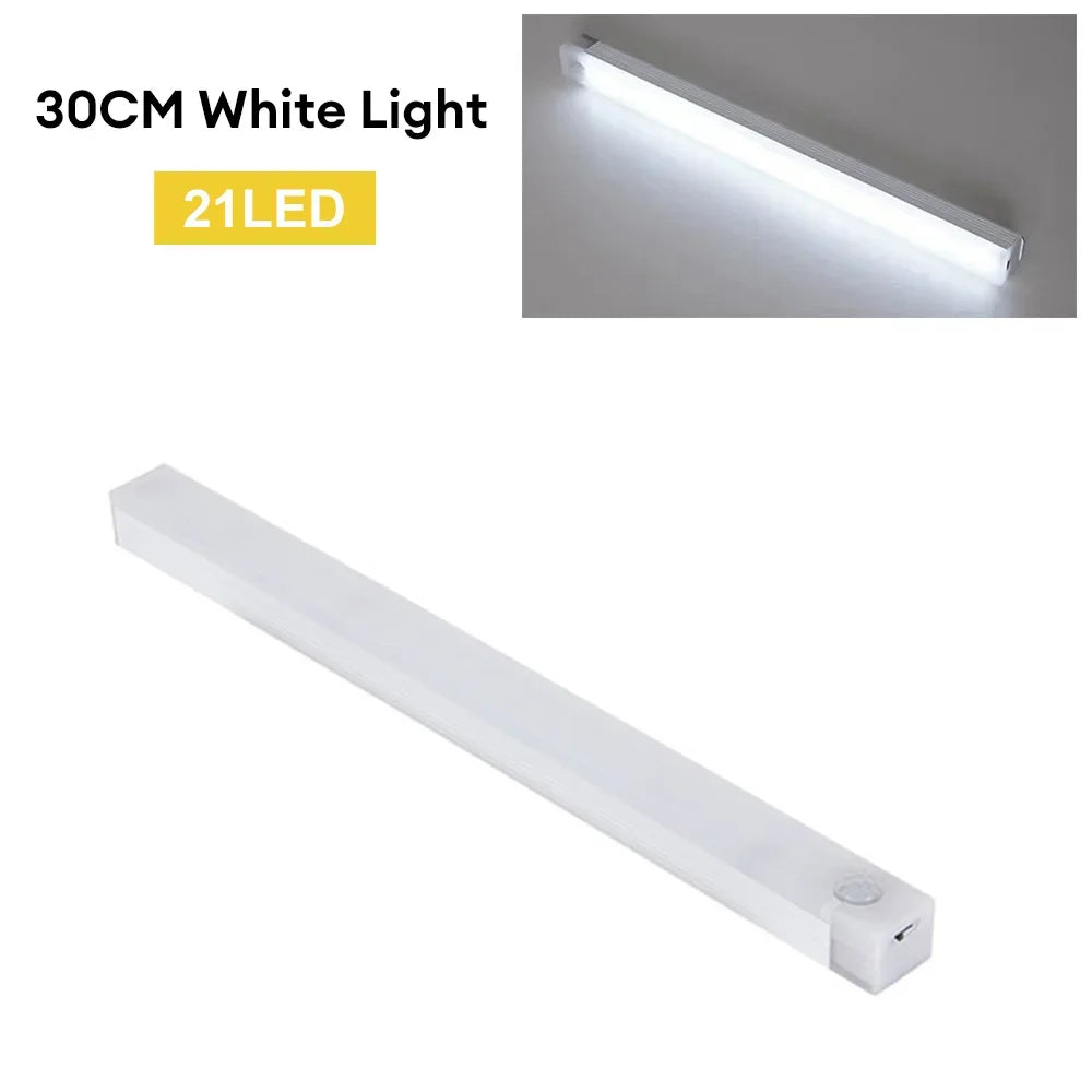 Motion Sensor LED Night Light Type-C Rechargeable Wireless Cabinet & Staircase Lamp