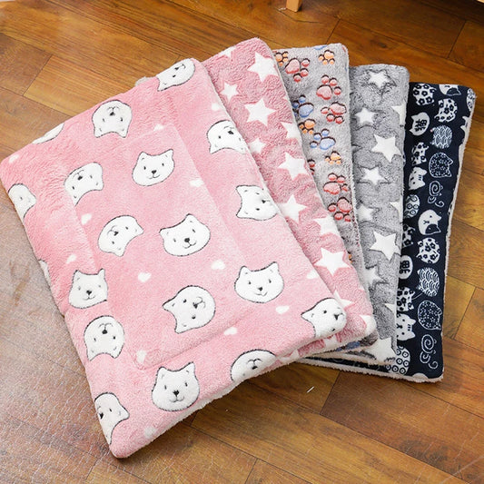Thickened Comfortable Warm Small Cat Sleeping Cushion Skin-Friendly Cute Winter Medium Dog Sofa Mat