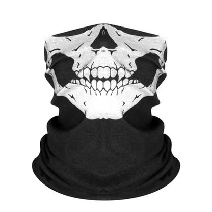 Skull Face Mask Halloween Skeleton Neck Gaiter Costume