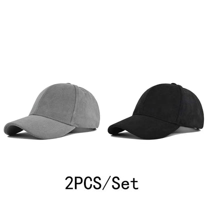 Solid Color Baseball Cap – Unisex Retro Adjustable Hat