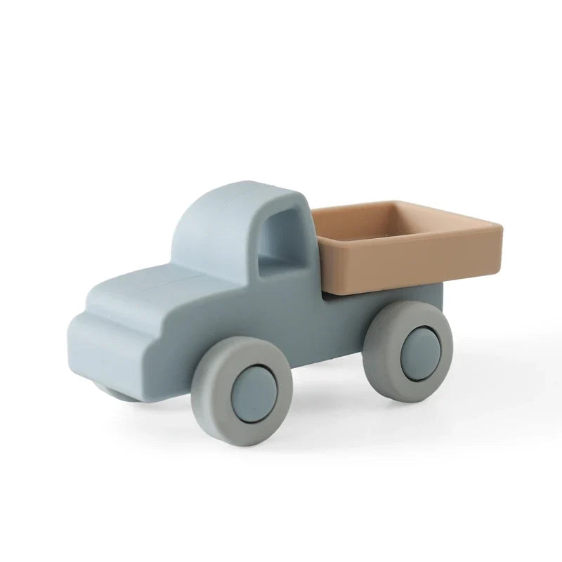 Montessori Baby Silicone Car Toys 0 12 Months Newborn Things Teether Toy Educational Blocks