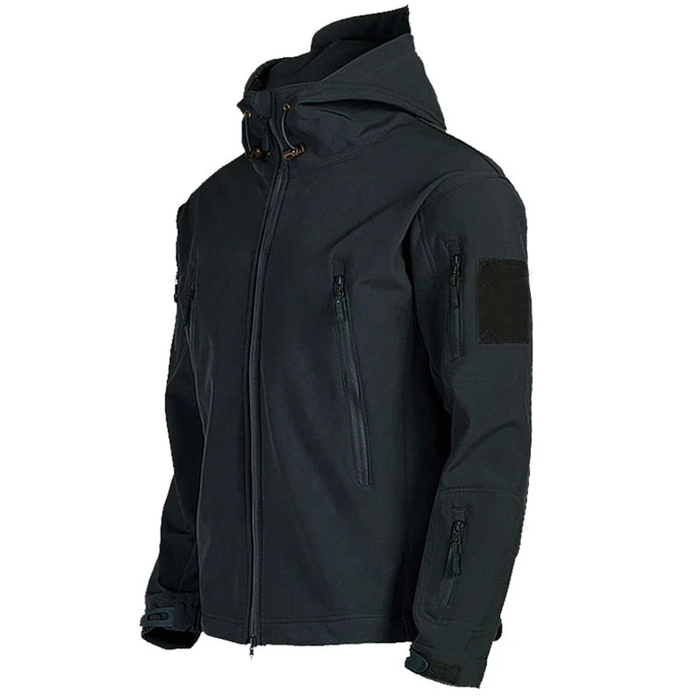 Men's Tactical Soft Shell Jacket – Windproof Waterproof Military Coat