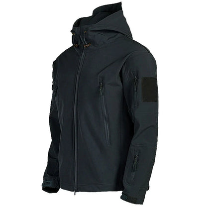 Men's Tactical Soft Shell Jacket – Windproof Waterproof Military Coat