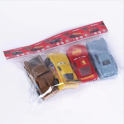 4pcs Disney Lightning Mcqueen Simulation Car Model Toys