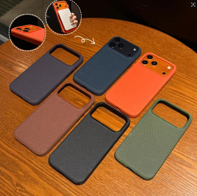 Tech Woven MagSafe Case for iPhone 17 16 15 14 13 12 11 Pro Max Plus Air – Luxury Fabric Cover