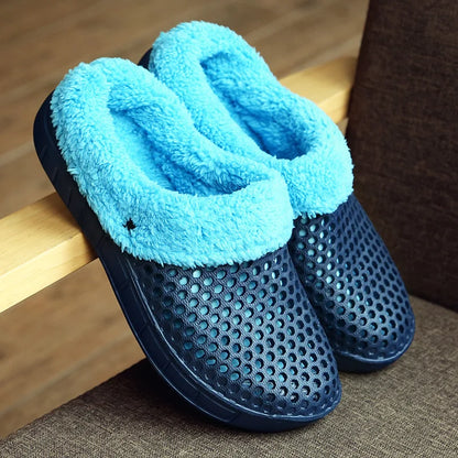 Fleece-Lined Clogs Slip-On Shoes for Men and Women