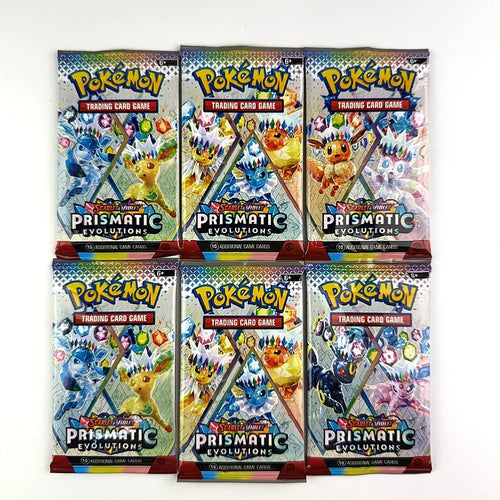 10/20PCS Pokémon Prismatic Evolutions 151 Booster Card Pack