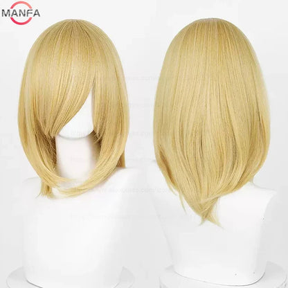 40cm Heat Resistant Anime Cosplay Wig with Bangs