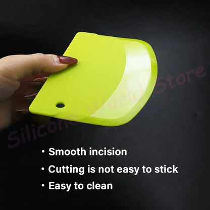 Plastic Dough Scraper & Cake Smoother – Baking Tool
