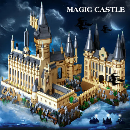 Magic Castle Micro Bricks Architecture Model – 6369pcs Medieval School Palace Build