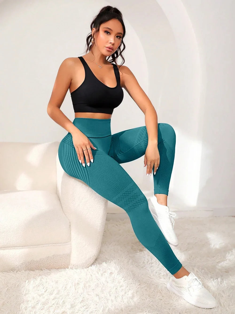 Women's High Waist Butt Lifting Seamless Yoga Leggings