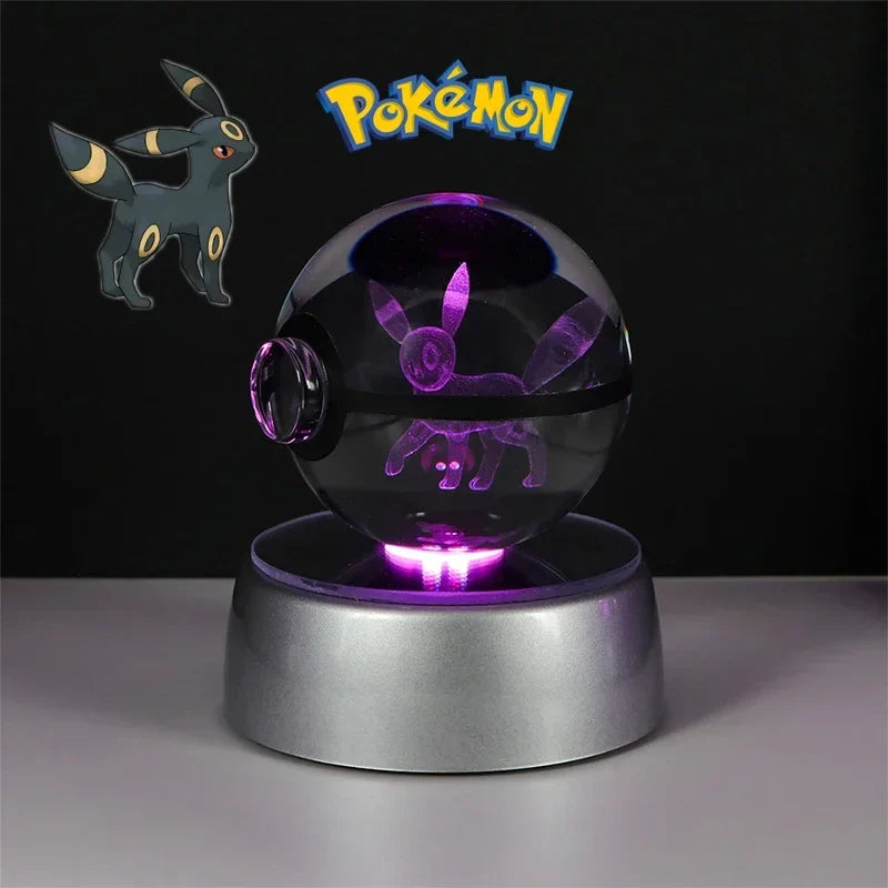 Pokémon 3D Crystal Ball with LED Light Base