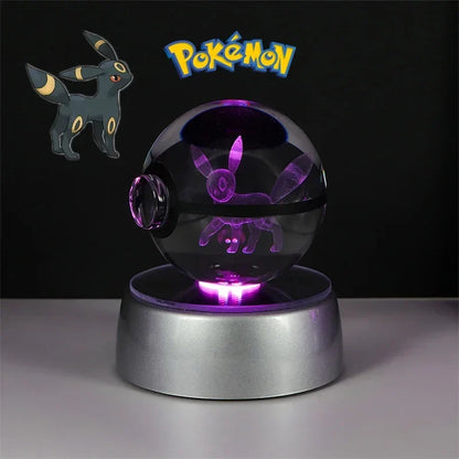 Pokémon 3D Crystal Ball with LED Light Base