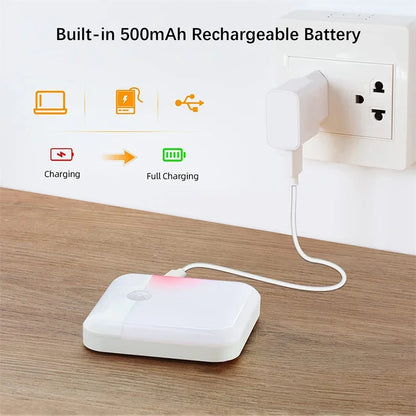 Motion Sensor Night Light – USB-C Rechargeable Square LED Lamp