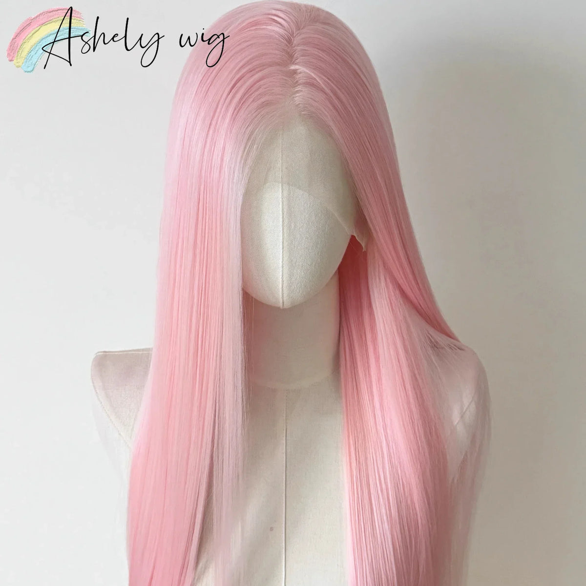 13x4 Lace Front Synthetic Wig – Long Straight 26 Inch, Heat Resistant