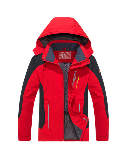 Men's Waterproof Hiking Jacket – Windproof Hooded Windbreaker Plus Size