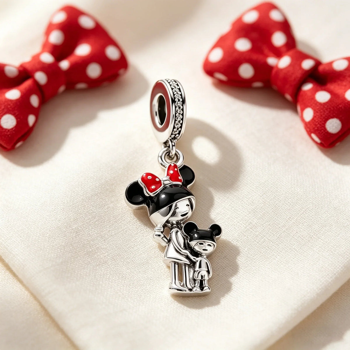 Disney Character Charm Bead – Fits Snake Chain Bracelet & Necklace
