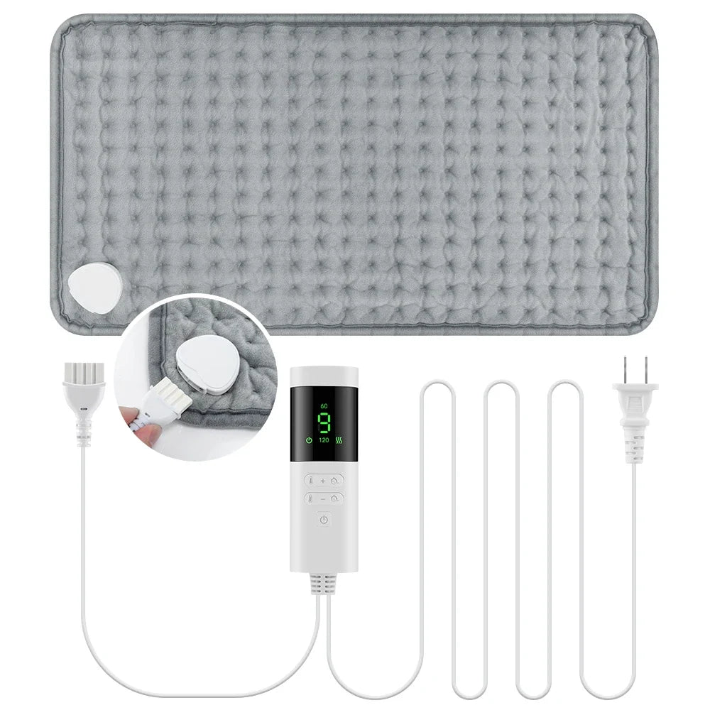 Electric Heated Blanket Mat with Timer for Bed and Sofa