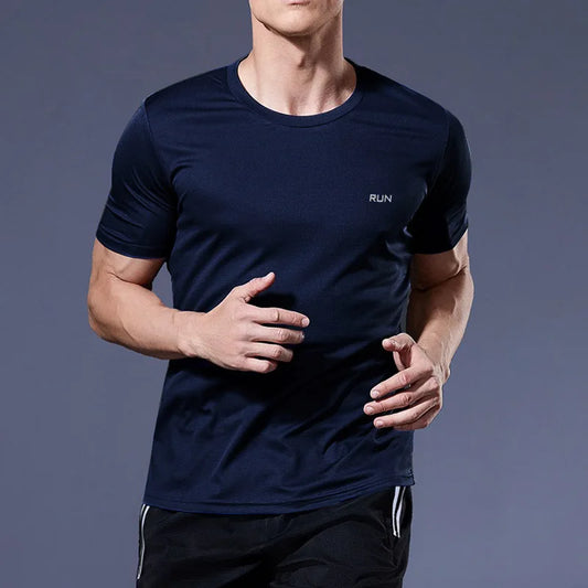 Men's Quick Dry Short Sleeve Fitness Sports T Shirt