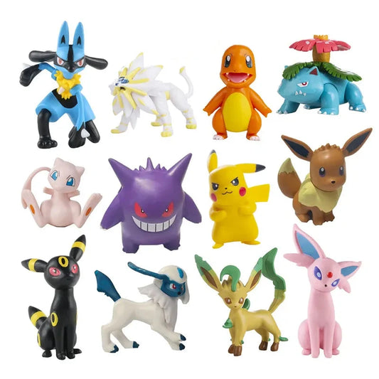 Pokemon PVC Action Figure – Pikachu Eevee Gengar Mewtwo & More