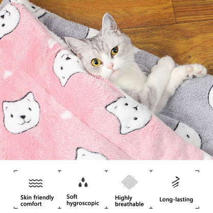 Thickened Comfortable Warm Small Cat Sleeping Cushion Skin-Friendly Cute Winter Medium Dog Sofa Mat