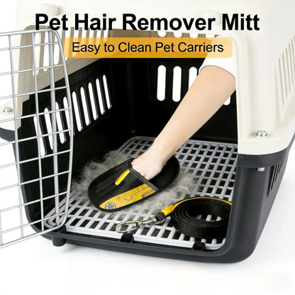 2-Piece Pet Hair Removal Gloves Double-Sided Cat Brushes