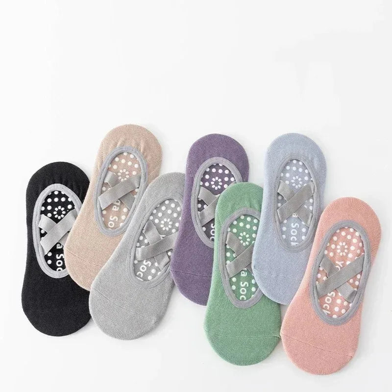 Non-Slip Yoga Socks for Women – Backless Grip Socks for Pilates & Ballet