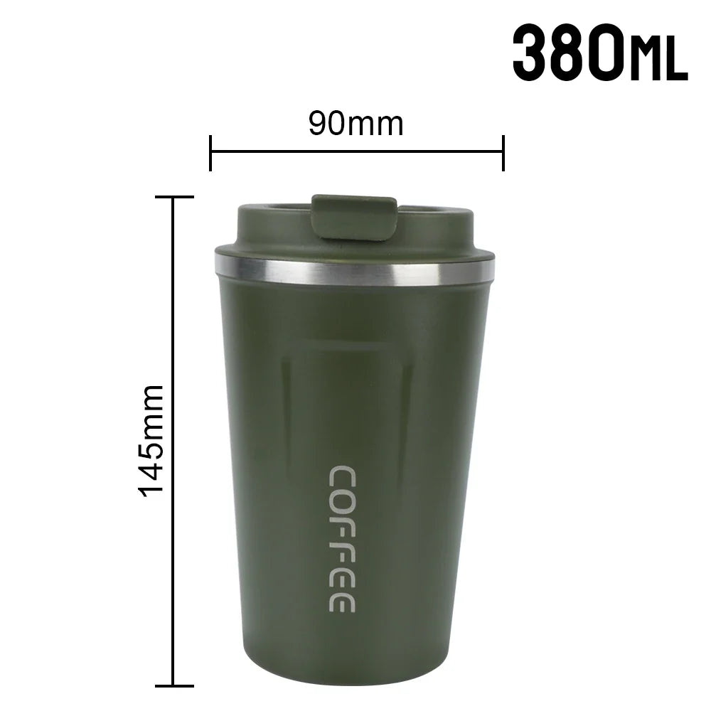 Thermo Cafe Double Stainless Steel Coffee Mug Tea Water 380