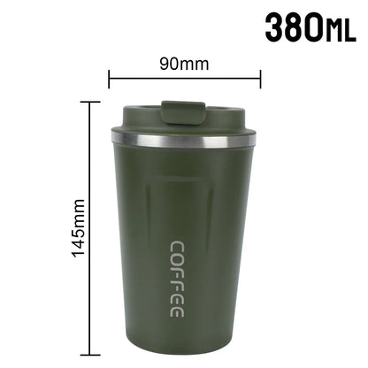 Thermo Cafe Double Stainless Steel Coffee Mug Tea Water 380