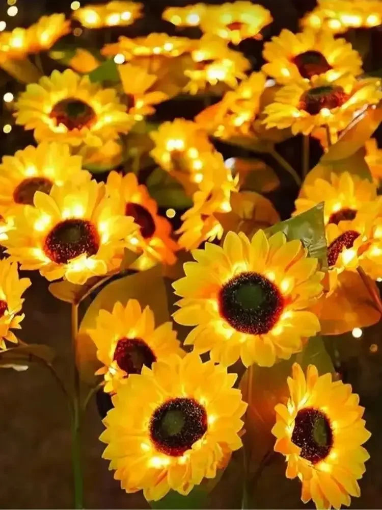 Solar Sunflower Garden Stake Light – Outdoor Waterproof LED Lawn Lamp
