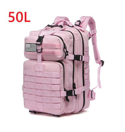 25L or 50L Waterproof Tactical Hiking Backpack
