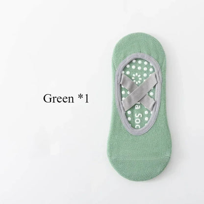 Non-Slip Yoga Socks for Women – Backless Grip Socks for Pilates & Ballet