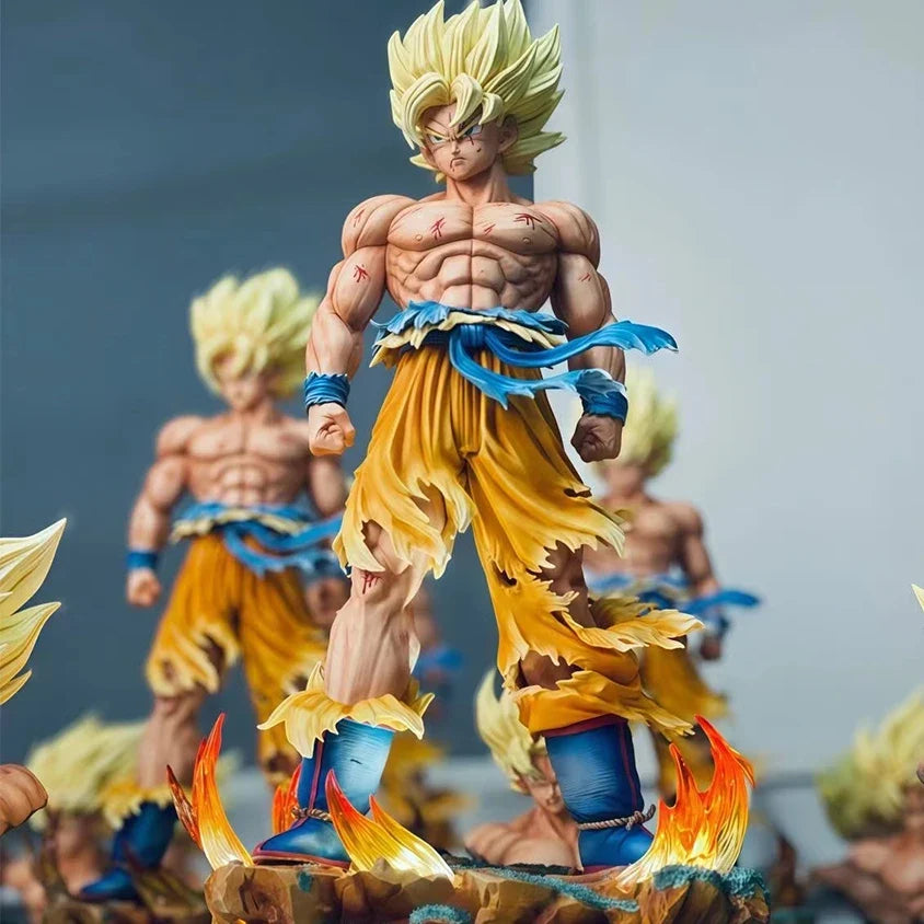Dragon Ball Z Super Saiyan Goku Figure with LED Base